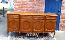 French Antique Oak Louis XV Style Sideboard / Buffet