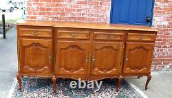 French Antique Oak Louis XV Style Sideboard / Buffet