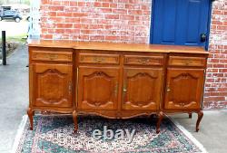 French Antique Oak Louis XV Style Sideboard / Buffet