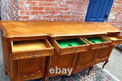 French Antique Oak Louis XV Style Sideboard / Buffet