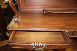 French Antique Walnut Louis XV Buffet Cabinet