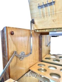 French Art Deco burr walnut cocktail cabinet / Dry Bar Server France 1930's