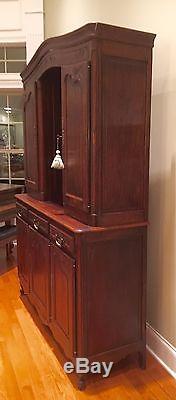 French Country Cabinet Hutch Vaisselier Walnut Early 1900's