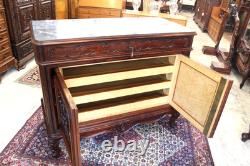 French Louis XV Mahogany Marble Top Dresser / Chest Of Drawer Cabinet