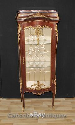 French Louis XVI Glass Display Cabinet Bijouterie Jewellery