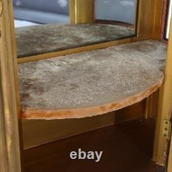 French Louis XVI Style Vernis Martin Decortated Gilt Wood & Ormolu Vitrine c1890