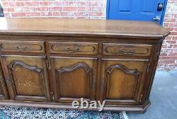 French Oak Traditional Sideboard with Key