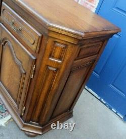 French Oak Traditional Sideboard with Key