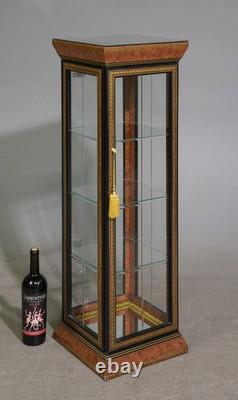 French Vitrine / Display Cabinet with Mirrored Top 38.75 Tall