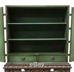GORGEOUS DECORATIVE CHINOISERIE CABINET ON STAND, Vintage / Antique