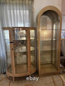 Gabinete de Exhibición / Credenza de 4 Piezas con Iluminación Vidrio Elegante