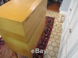 Gaylord Brothers Vintage 25 Drawer Library Card Catalog Cabinet On Stand 1950's