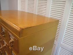 Gaylord Brothers Vintage 25 Drawer Library Card Catalog Cabinet On Stand 1950's