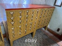Gaylord Library Card Catalog 30 Drawer Wood MCM Mid Century #2