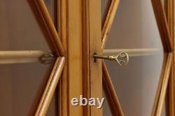Georgian Farmhouse Vintage Pine China Cabinet, Saginaw #54475