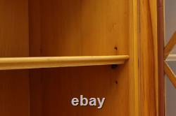 Georgian Farmhouse Vintage Pine China Cabinet, Saginaw #54475