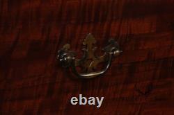 Georgian Style Hand Painted Mahogany Breakfront Cabinet