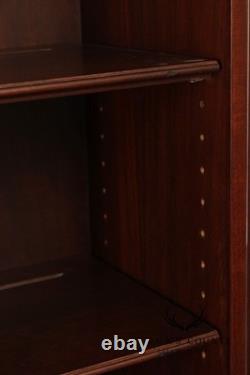 Georgian Style Hand Painted Mahogany Breakfront Cabinet