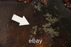 Georgian Style Hand Painted Mahogany Breakfront Cabinet