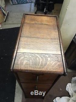 Globe Wernicke 4 Drawer Antique Oak File Cabinet Arts & Crafts Mission Tiger