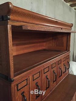Globe Wernicke Antique Stacking File System Bookcase