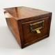 Globe Wernicke Oak Antique Library Card Catalog File Cabinet Drawer