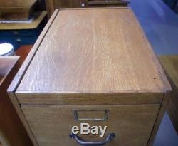 Golden Oak 4 Drawer Panel Sides File Cabinet