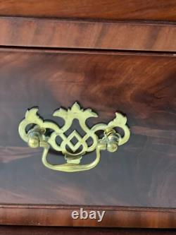 Gorgeous Antique American crotch mahogany 5 drawer dresser chest, circa 1850's Gorgeous Antique American crotch mahogany 5 drawer dresser chest, circa 1850's