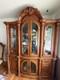 Gorgeous Carved Wood China Cabinet Display