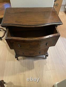 Gorgeous(Set Includes 2) Antique Italian Inlaid Wood Matching Cabinets