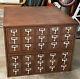 Gorgeous Vintage Double Sided 60 Drawer Card Catalog