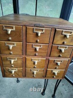 Gorgeous Vintage Remington Rand 12-drawer Card Catalog