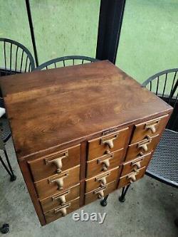 Gorgeous Vintage Remington Rand 12-drawer Card Catalog