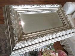 Gorgeous Vintage or Antique Beveled Glass & Wood FRENCH Display Case