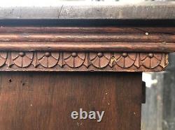 Gorgeous c1880 jewelers cabinet Mahogany porcelain pulls 27.5 w x 24 h x 11.25