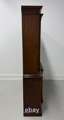 HENKEL HARRIS 2365 29 Banded Mahogany Breakfront China Cabinet