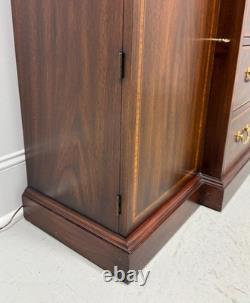 HENKEL HARRIS 2365 29 Banded Mahogany Breakfront China Cabinet