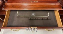 HENKEL HARRIS 2365 29 Banded Mahogany Breakfront China Cabinet