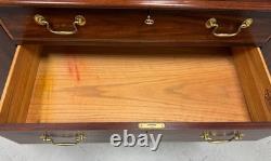 HENKEL HARRIS 2365 29 Banded Mahogany Breakfront China Cabinet