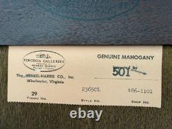 HENKEL HARRIS 2365 29 Banded Mahogany Breakfront China Cabinet