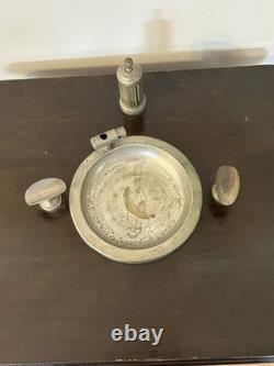 HT Cushman Mfg Co Smokers Humidor with Removable Ashtray Stands