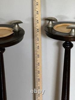 HT Cushman Mfg Co Smokers Humidor with Removable Ashtray Stands