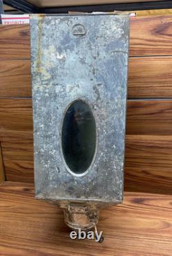 HUGE 29 Antique Hoosier Cabinet Metal Flour Bin Sifter Hand Crank Glass Window