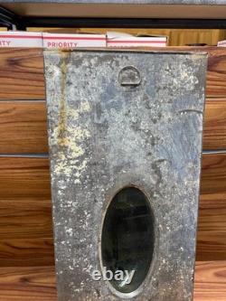 HUGE 29 Antique Hoosier Cabinet Metal Flour Bin Sifter Hand Crank Glass Window