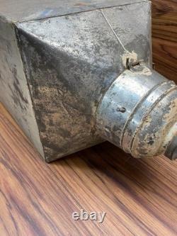 HUGE 29 Antique Hoosier Cabinet Metal Flour Bin Sifter Hand Crank Glass Window