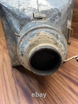 HUGE 29 Antique Hoosier Cabinet Metal Flour Bin Sifter Hand Crank Glass Window