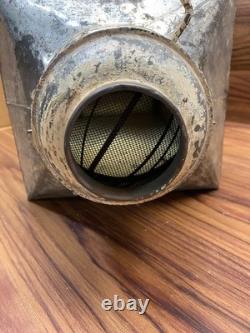 HUGE 29 Antique Hoosier Cabinet Metal Flour Bin Sifter Hand Crank Glass Window