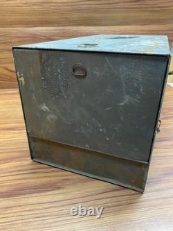 HUGE 29 Antique Hoosier Cabinet Metal Flour Bin Sifter Hand Crank Glass Window
