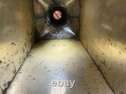 HUGE 29 Antique Hoosier Cabinet Metal Flour Bin Sifter Hand Crank Glass Window