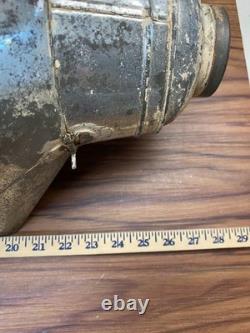 HUGE 29 Antique Hoosier Cabinet Metal Flour Bin Sifter Hand Crank Glass Window